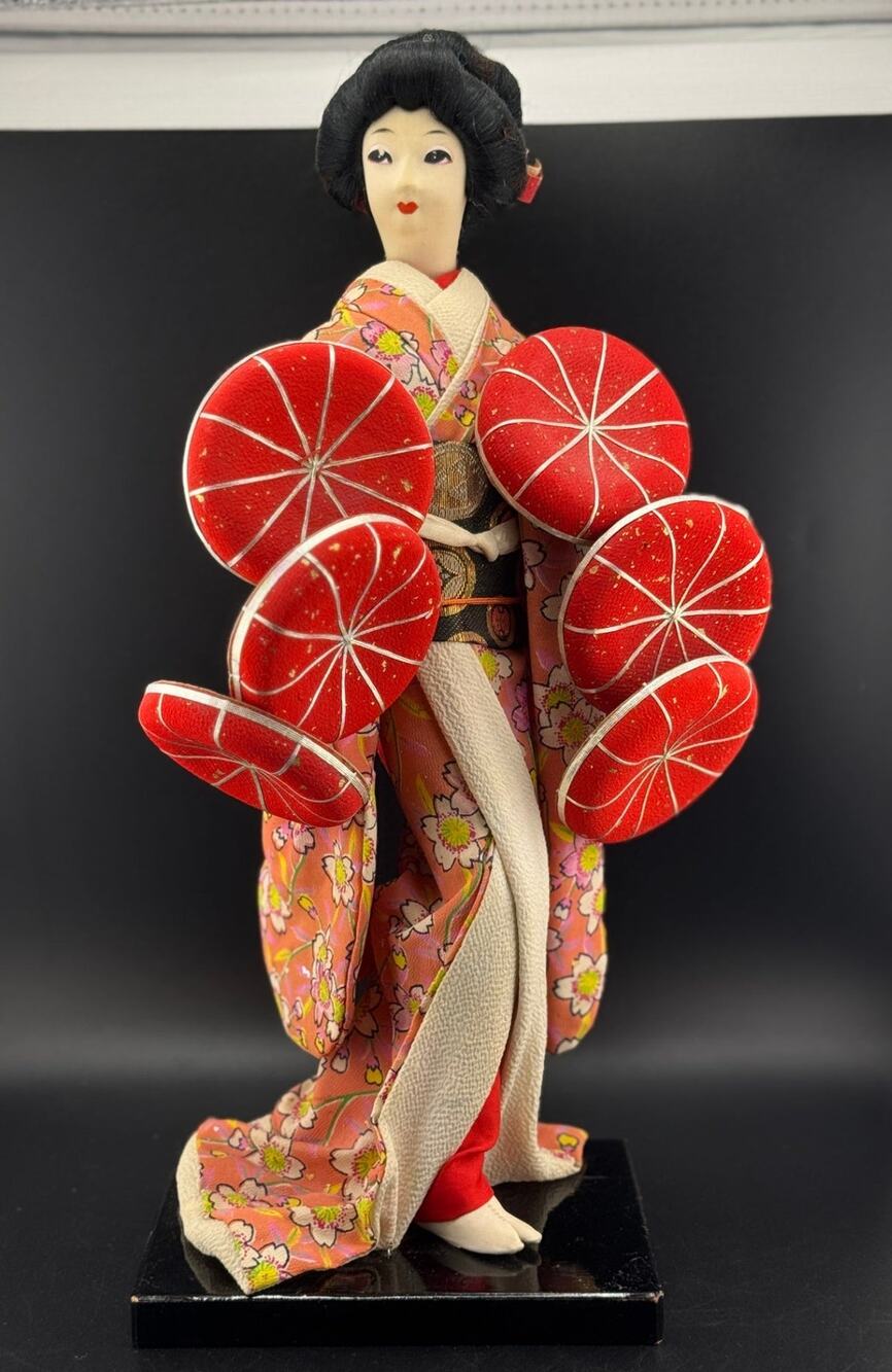 Vintage Geisha Doll, Seven Hat Dance